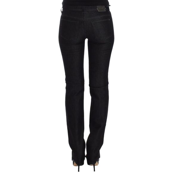 Ermanno Scervino Straight Leg Jeans Women Black Jeans & Pants - Picture 3 of 6